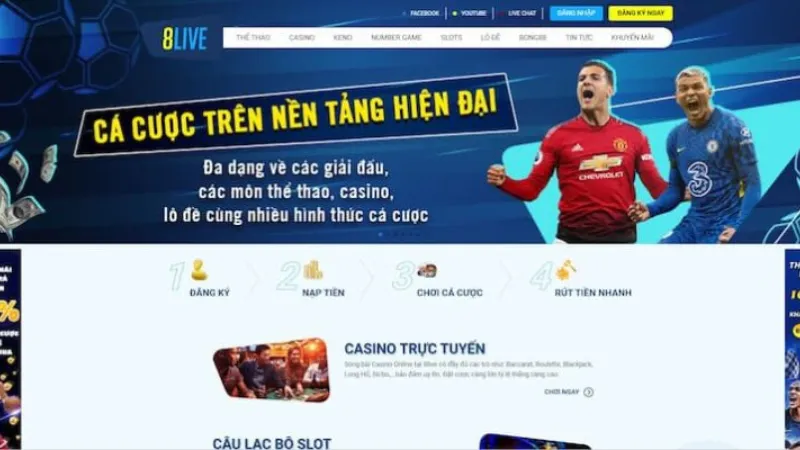 Khám phá các trò chơi và dịch vụ cá cược tại nhà cái 8live